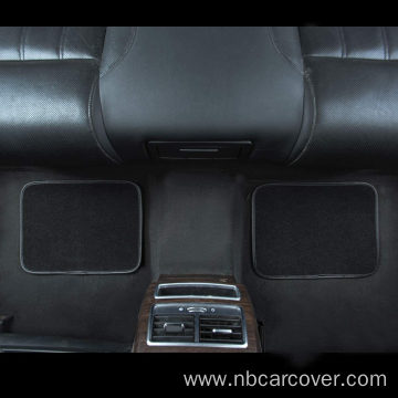 Black Carpet Floor Mat with Driver Heel Pad